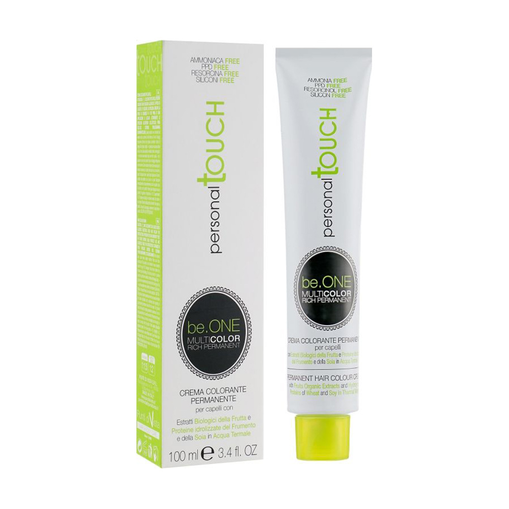 Безаміачна перманентна крем-фарба для волосся Punti Di Vista Personal Touch BeOne Multicolor Cream 6/3 Темно-золотистий блондин, 100 мл